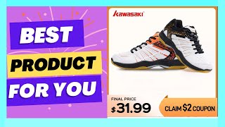 Kawasaki Badminton Shoes Breathable AntiSlippery Sport Tennis Shoes [upl. by Ergener]