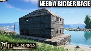 Day 2 Upgraded Weapons amp Base Building  Myth of Empires Gameplay  Part 2 [upl. by Assirek]