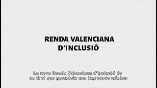 Renda Valenciana d’Inclusió Un dret per a totes les persones [upl. by Gereron]