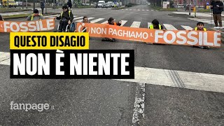 Ultima Generazione blocca il traffico a Milano quotMeglio questi disagi oggi che la catastrofe domaniquot [upl. by Martens228]