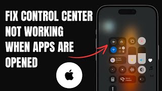 Fix Control center Not Working Within Apps  Control center On iPhone [upl. by Brill589]