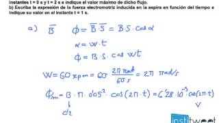 Selectividad Andalucía Inducción electromagnética flujo magnético [upl. by Eelah]