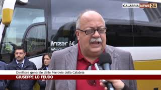 CATANZARO PRESENTATI NUOVI BUS DELLA REGIONE CALABRIA [upl. by Ahsimal]