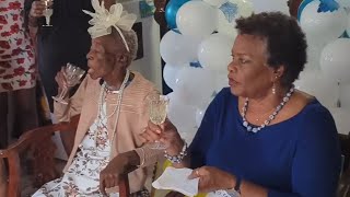 Fashionista centenarian celebrated [upl. by Ollayos]