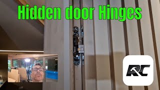 Hidden door Hinges used in feature walls and panelling [upl. by Kaslik109]