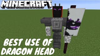 Best use of Dragon Head Dragon Statue  MINECRAFT [upl. by Ehtyde]