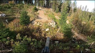 BRAGE DOUBLE BLACK JUMP TRAIL In TRYSIL BIKE PARK [upl. by Nikolaos]