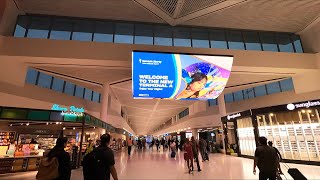 Walking Tour  New Terminal A  Newark Liberty International Airport EWR  New Jersey 🇺🇸 [upl. by Eiggep]