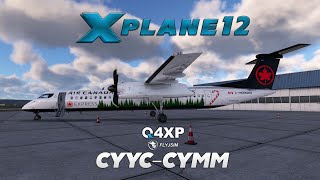 XPlane 12  FlyJSim Q4XP Dash 8  CYYC ✈ CYMM [upl. by Keyes]