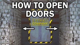 How To Open Doors  Lethal Company [upl. by Atiloj]