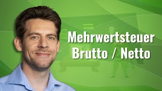 Mehrwertsteuer Brutto Netto in Excel berechnen mit Schaubild [upl. by Harsho170]