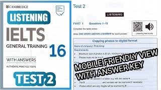 Cambridge 16 Test 2 IELTS Listening Test  IELTS Listening Practice Test Cambridge 16 Pawan Juneja [upl. by Aryn592]