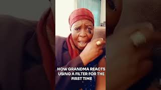 How grandma Reacts  funnystrangefilters [upl. by Elawalo]