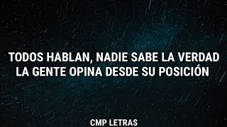 Christian Nodal  Aquí Abajo letra [upl. by Kalfas982]