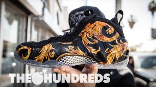 SUPREME X NIKE FOAMPOSITE  LOS ANGELES RELEASE  THE HUNDREDS [upl. by Daniel748]