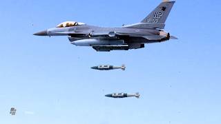 Incredible US F16 Pilots Test AirtoGround Precision Guided Munitions [upl. by Ymma]