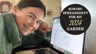 How do you grow it all  Sowing Spreadsheet 2024 [upl. by Ynaffital866]