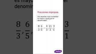 Fracciones impropias maths matematicas fracciones [upl. by Yoong725]