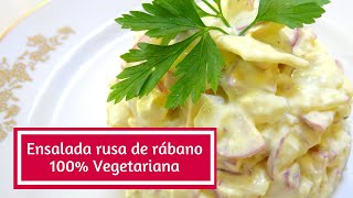 Ensalada de rábano deliciosa y original Auténtica receta rusa 100 Vegetariana [upl. by Olrac638]