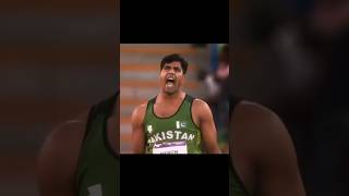 Arshad Nadeem gold final winning moments ❤️ Paris Olympics 2024 olympics arshadnadeem [upl. by Aay]