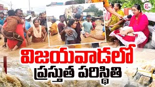 Present Situation At Vijayawada  Water Flooding Due to Heavy Rainfall in AP  ‪sumantvtirupathi‬ [upl. by Ellenyl]