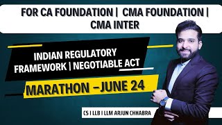 NEGOTIABLE INSTRUMENT ACT 1881  MARATHON  CA FOUNDATION  CMA INTER  CMA FOUNDATION [upl. by Halilad]