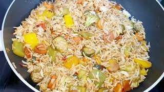 bachy huwe chawal sy banaye veggie Chinese rice  Germany me school admission lifeineuropepk [upl. by Krell88]