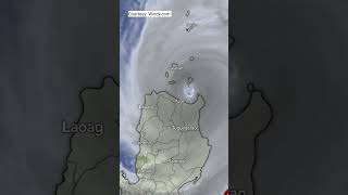 Typhoon Marce Landfall in Sta Ana Cagayan Signal No 4 Satellite Image shorts asmr [upl. by Odlanyar908]