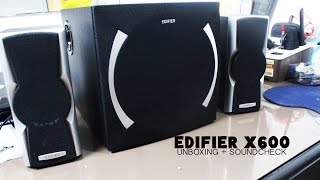 EDIFIER X600 UNBOXING  PS4 AND MACBOOK SOUNDCHECK [upl. by Enytsirhc546]