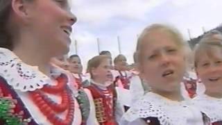 Jan Paweł II Zakopane Wielka Krokiew 6 06 1997 spiew górali na zakończenie Mszy św [upl. by Galanti579]