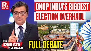 One Nation One Poll Decision Leaves INDI In Tizzy  Debate With Arnab [upl. by Esertal48]