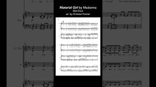 Choir version of Material Girl by Madonna sheetmusic madonna soprano alto choralmusic [upl. by Salb522]