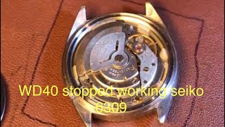 Seiko 6309 damaged by WD40 service part 1 [upl. by Shulamith]