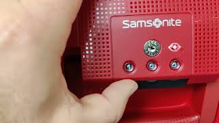 How to Set Lock Code on Samsonite Scure Suitcase [upl. by Brest]