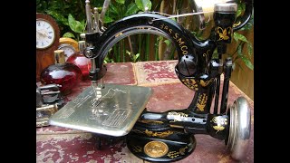 Old Vintage Antique Sewing Machine Wilcox Willcox amp Gibbs For Restoration Video [upl. by Htir]