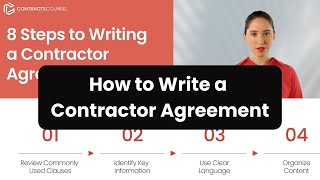 How to Write a Contractor Agreement Lawyer Template Available [upl. by Ilojna]