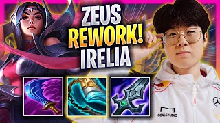 ZEUS TRIES NEW IRELIA REWORK  T1 Zeus Plays Irelia TOP vs Vladimir  Season 2024 [upl. by Ailelc507]