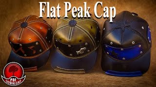 How to make Flat Peak Cap Patterns Templates Snapback Cap [upl. by Brinna]