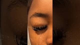 Beginnerfriendly lash clusters that are completely waterproof🗣💋shortsvideos lashclusters [upl. by Elsilrac188]