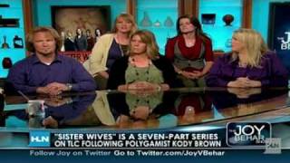 Joy Behar Show  Utah Lehi polygamist Kody Brown star of TLC Sister Wives [upl. by Milka]