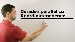 Geraden parallel zu Koordinatenebenen aufstellen Vektorgeometrie  Mathe by Daniel Jung [upl. by Terencio]