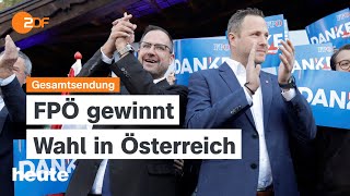 heute 1900 Uhr vom 29092024 Sieg für FPÖ in Österreich Brandstiftung in Essen [upl. by Anidnamra]