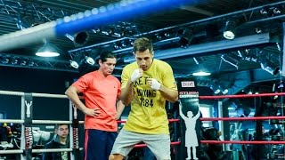 Felix Sturm vs Robert Stieglitz Pressetraining [upl. by Jaylene]