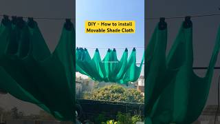 Shade Cloth Plastic Clip  Movable Shade Cloth Guide shots greennet shortsfeed diy [upl. by Aicilec78]