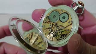 ANTIQUE TAVANNES STERLING POCKET WATCH [upl. by Kohn856]