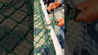 Fence edge fastening process [upl. by Ahsiea299]