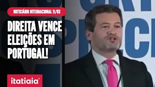 CENTRODIREITA VENCE AS ELEIÇÕES LEGISLATIVAS EM PORTUGAL  NOTICIÁRIO INTERNACIONAL [upl. by Normand73]