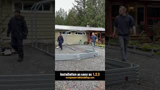 EASY as 123  Portable Metal Carport [upl. by Rothmuller]