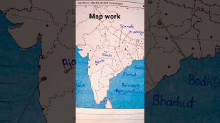 Map Work Class 12 thinkers  beliefs and buildings  humanities history study [upl. by Darill]