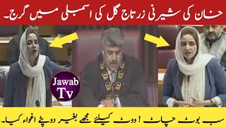 PTI Zartaj Gul blasting amp Historical Speech In National Assembly  Jawab Tv [upl. by Ecila156]